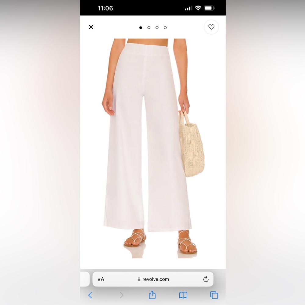 SNDYS wide leg linen pant